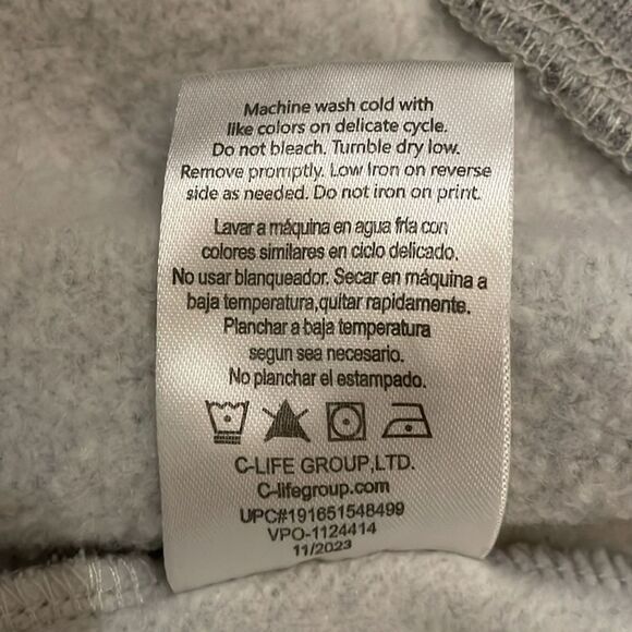 Nickelodeon Teenage Mutant Ninja Turtles Gray Hoodie Sweatshirt Adult Size 2XL - Picture 11 of 13